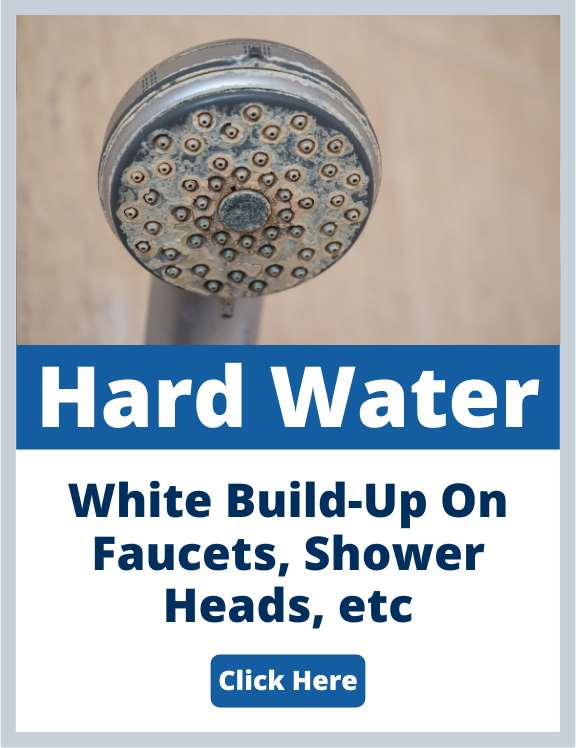 Hard water mineral buildup