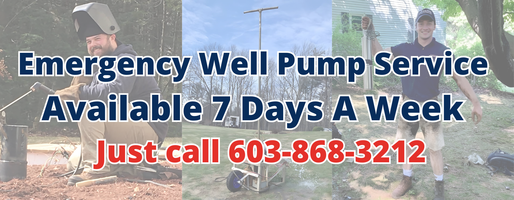 Emergency Well Pump Service 7 days a week